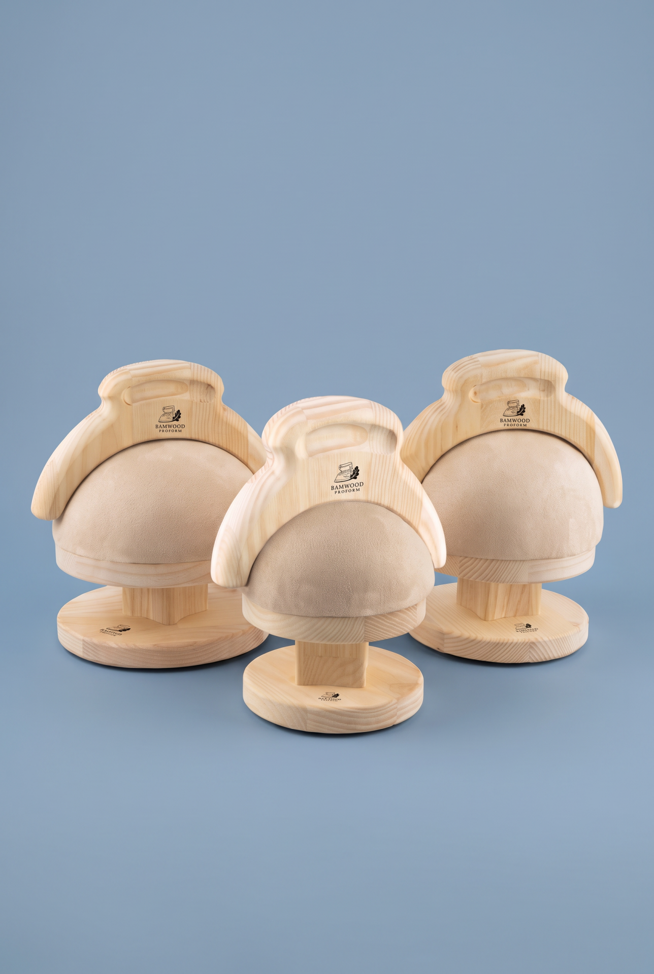 Bamwood Proform Steven 12 cm 14 cm 16 cm Küre Alçak Form 3'lü Set Ve Klaket