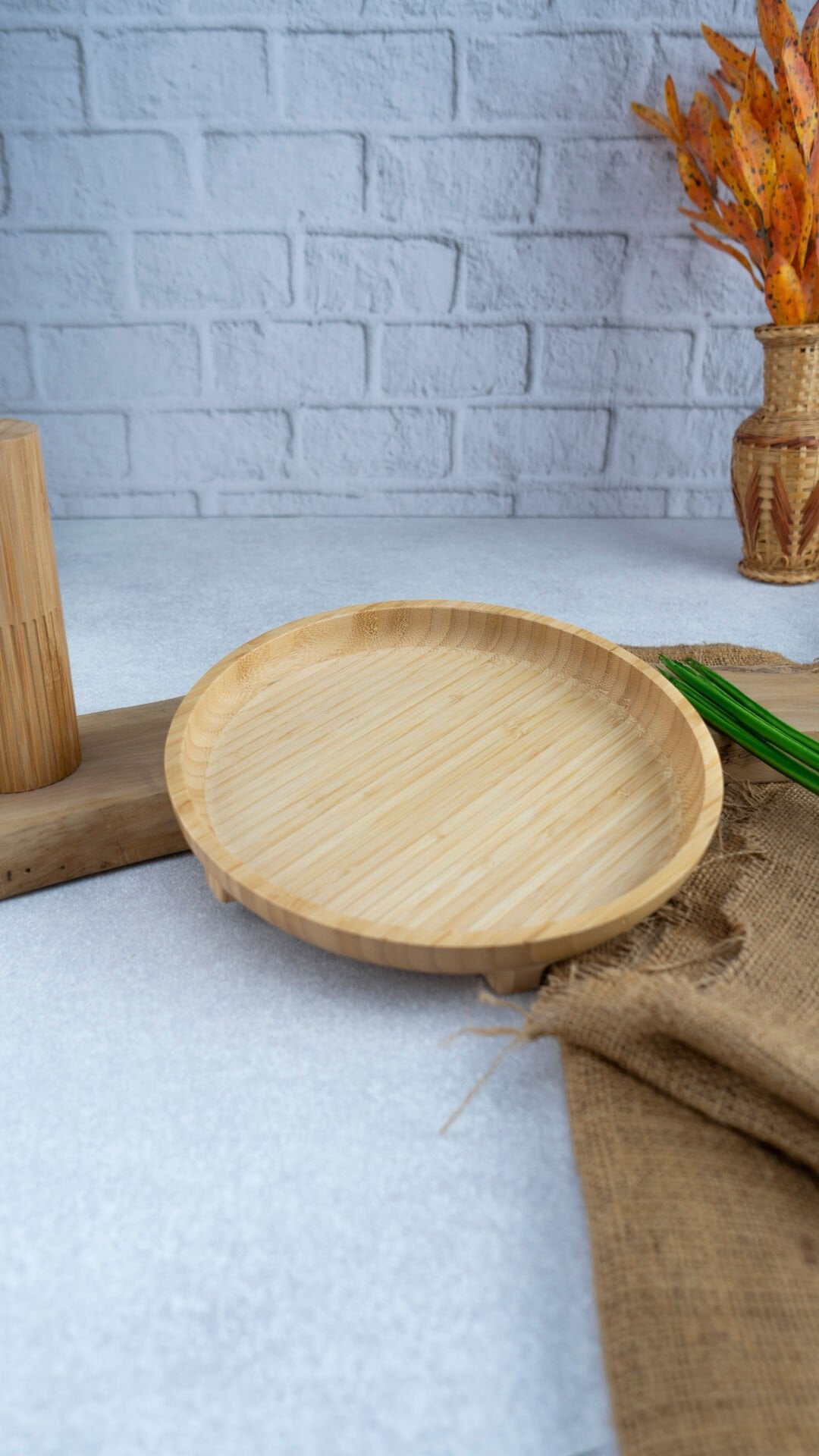 Olimpius Plus - Ayaklı Sunum Tepsisi Yuvarlak Küçük