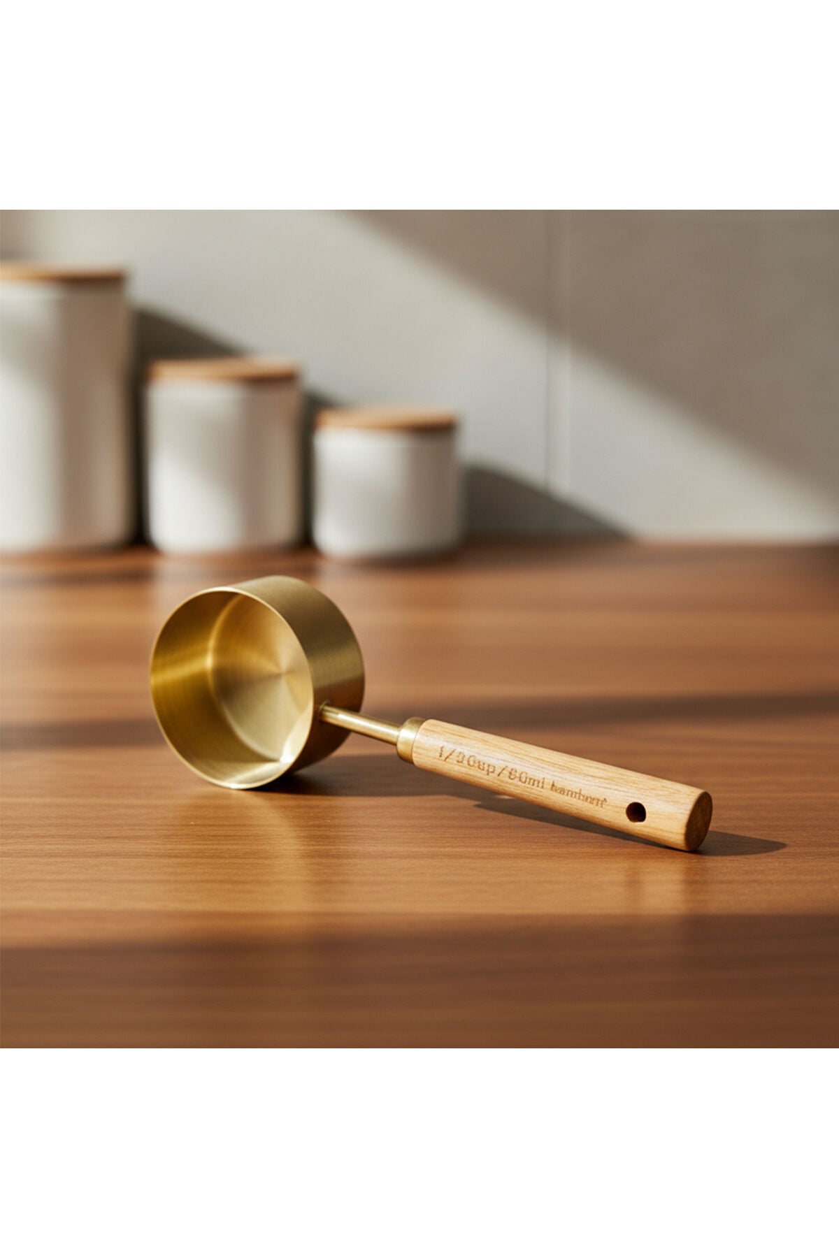 Escala Ahşap Saplı Gold Ölçü Kaşığı 80 ml