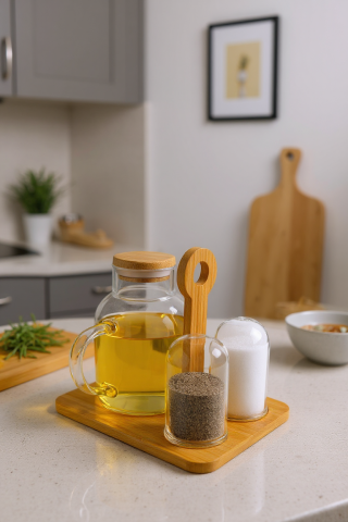 Fiora - Yağlık Sirkelik Tuzluk & Biberlik