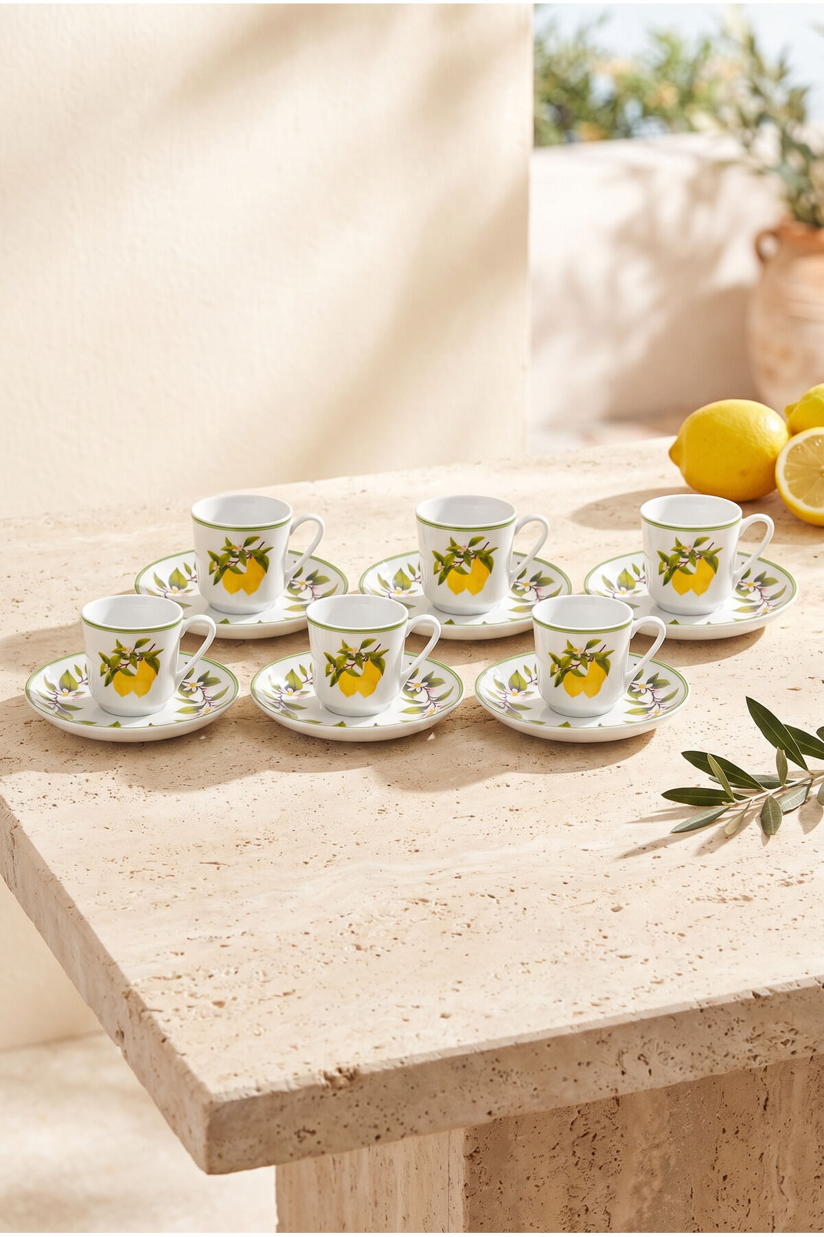 Moderna 6 Kişilik Fincan Takımı Limon