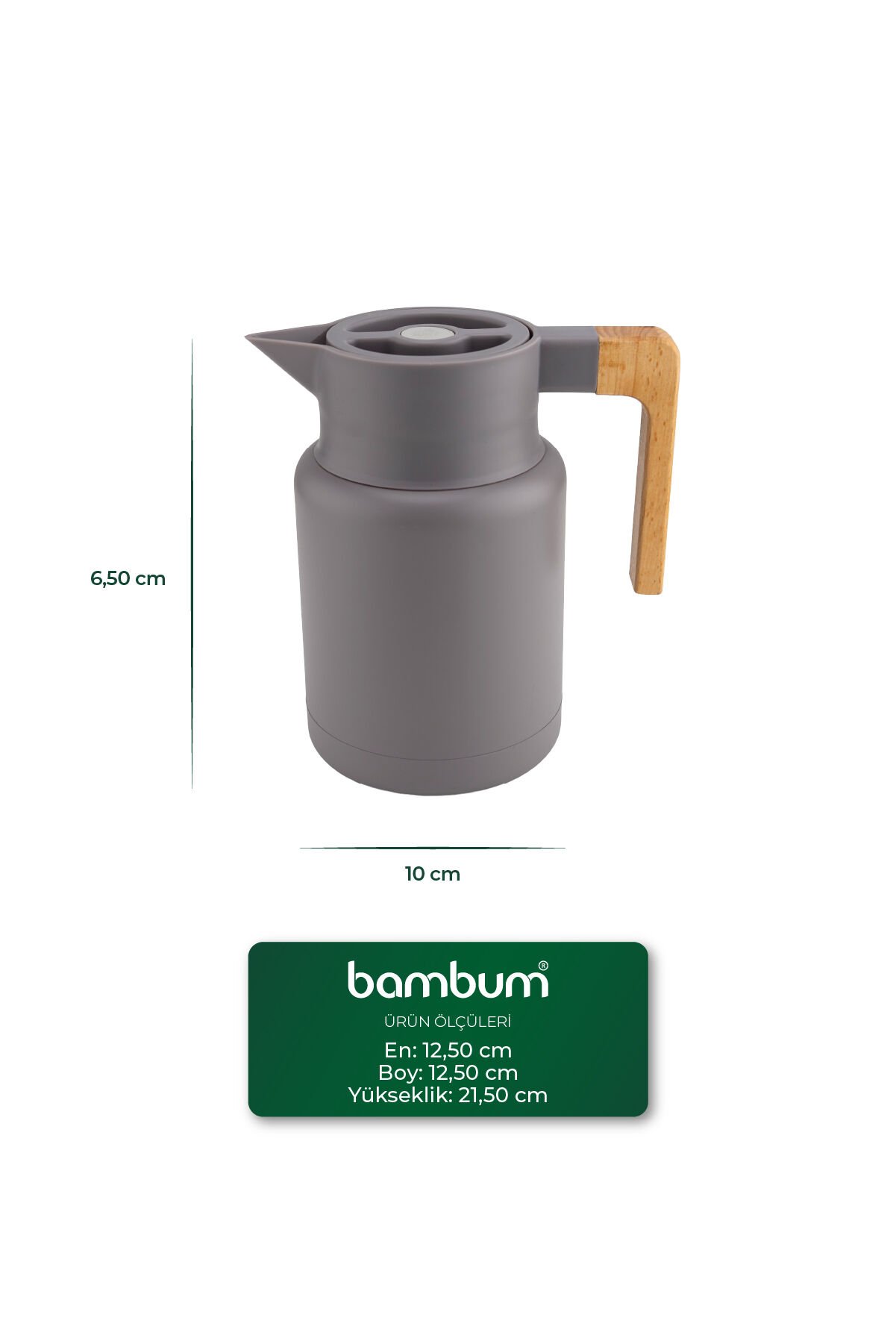 Yasuo - Çelik Termos Gri 1.5L