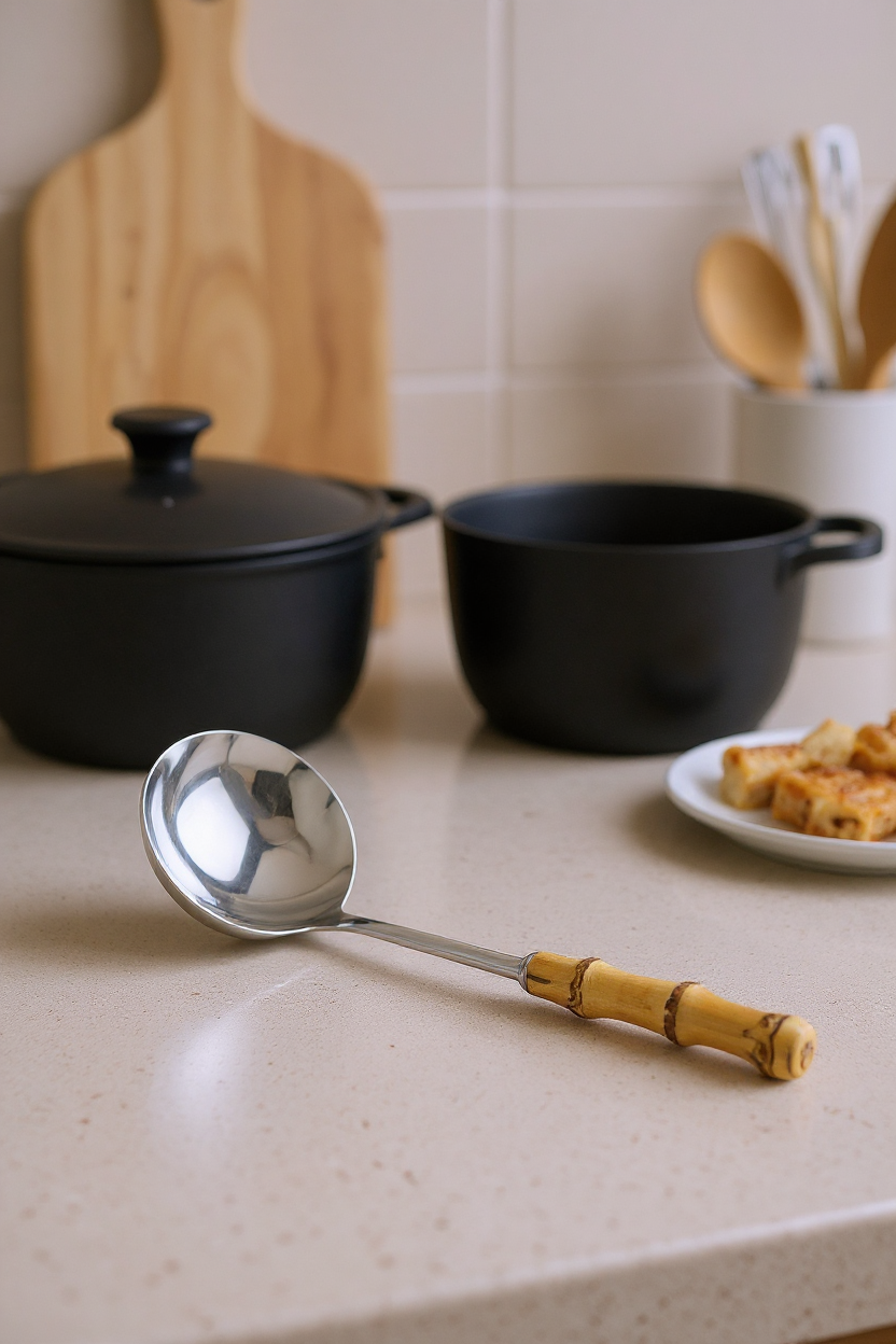 Mundo - Bambu Saplı Kepçe - 34-9,5cm