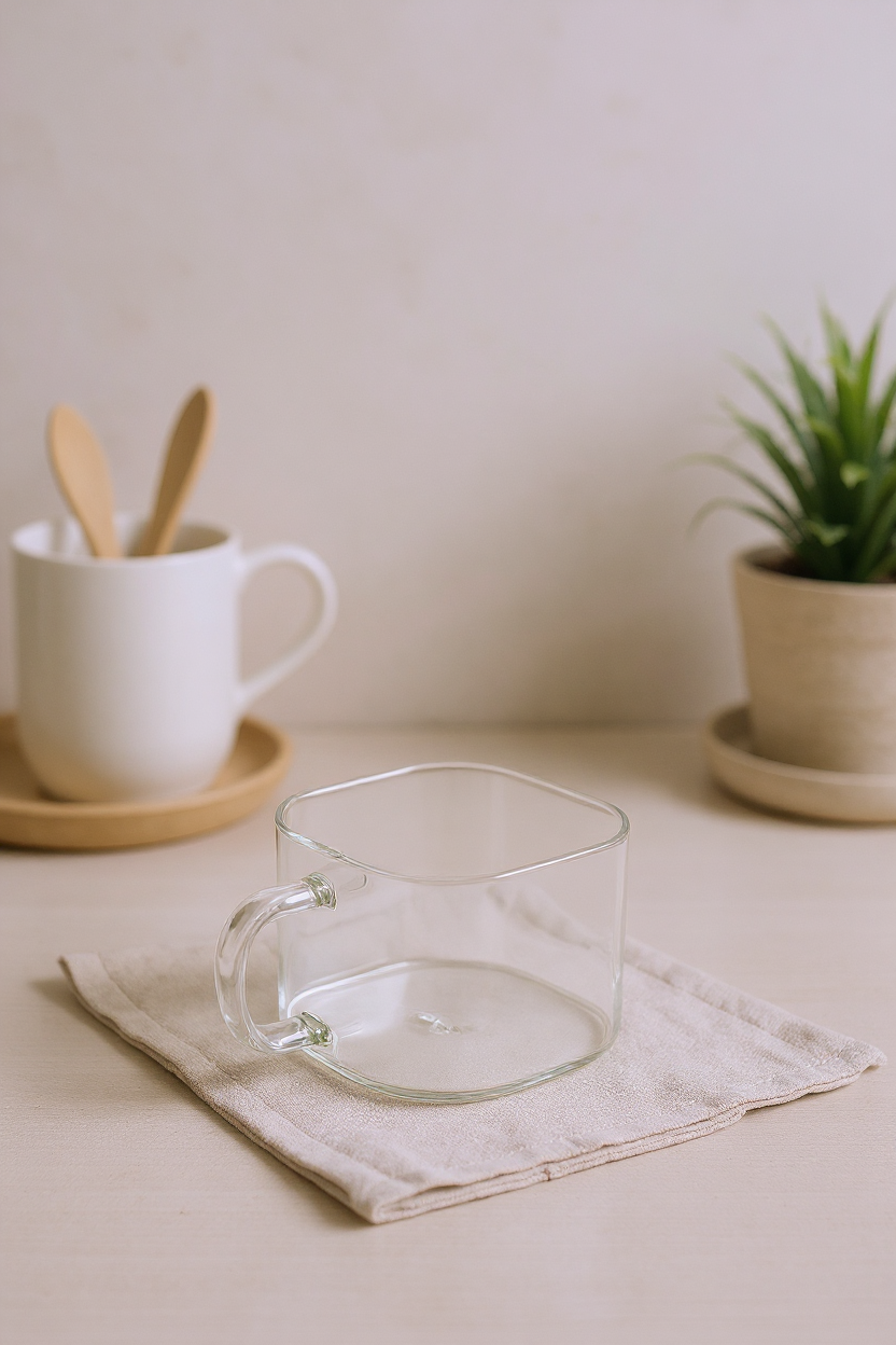 Tier - Bambu Cam 6'lı Baharatlık Seti