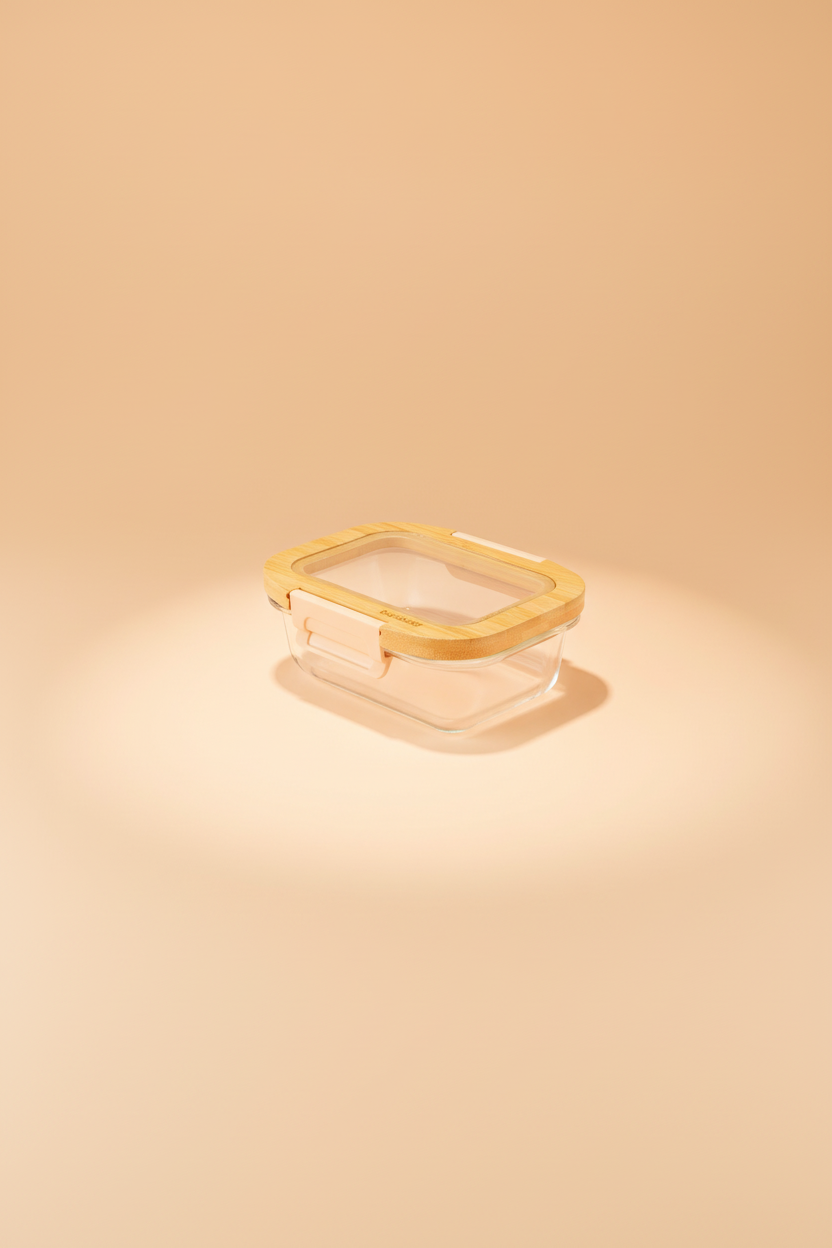 Moira - Cam Kapaklı Kilitli Cam Saklama Kabı 370 ml