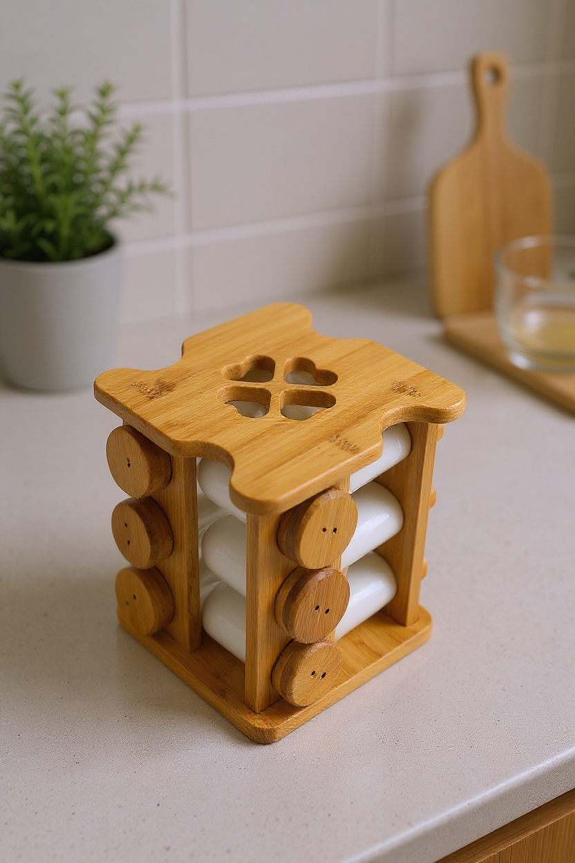 Festival - Bambu Standlı 12'li Dönen Baharatlık