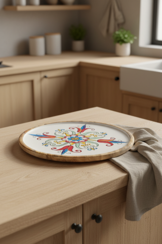 Gura - Yuvarlak Tepsi Lale Büyük