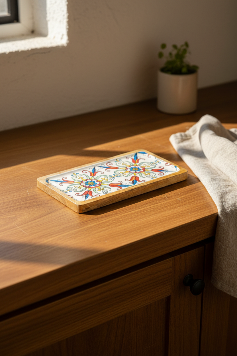 Gura - Dikdörtgen Tepsi Lale Küçük