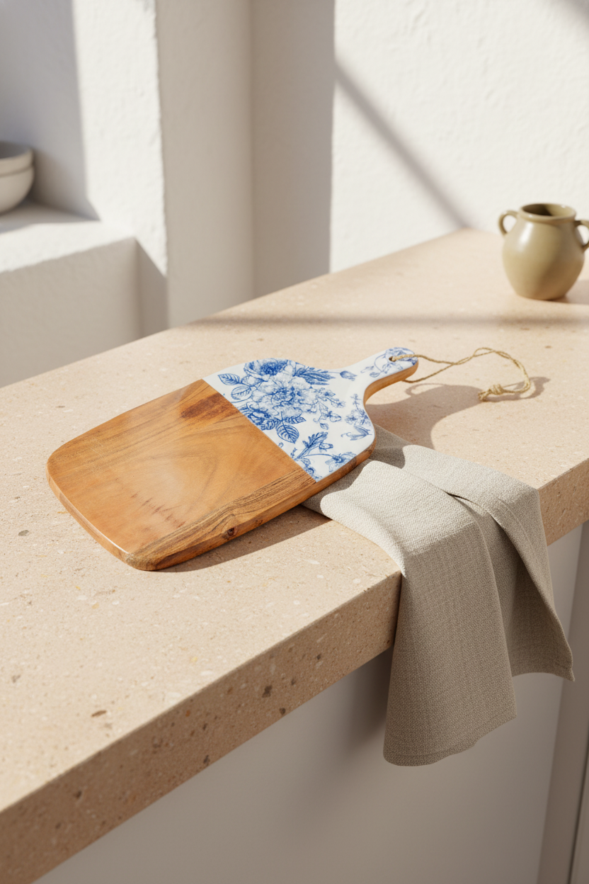 Gura - Dikdörtgen Kesme Tahtası Gül