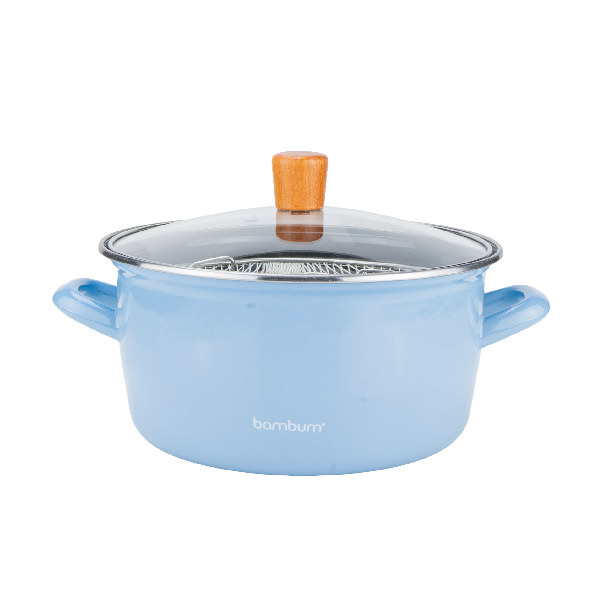 Nostalji - Kızartma Tenceresi Mavi 22 cm