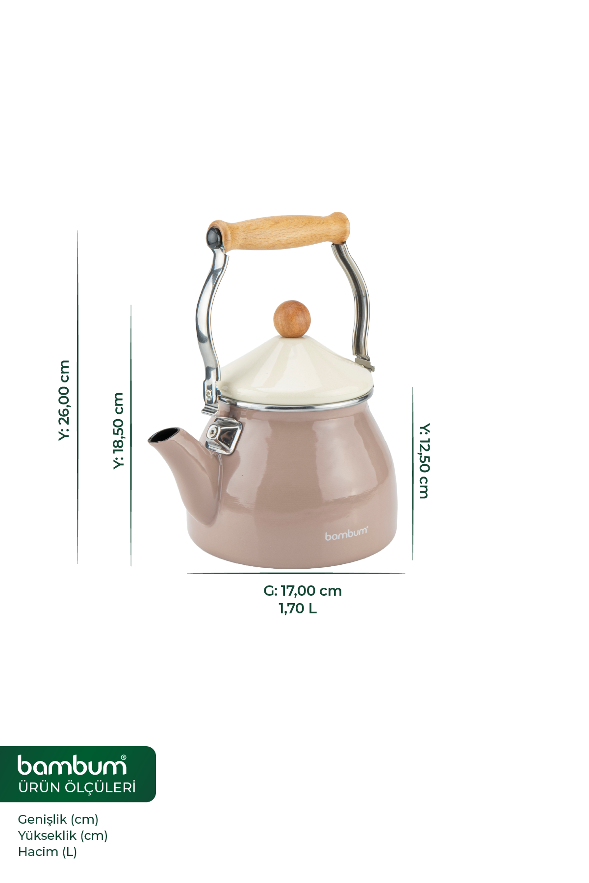 Nostalji - Ahşap Saplı Kettle Toprak