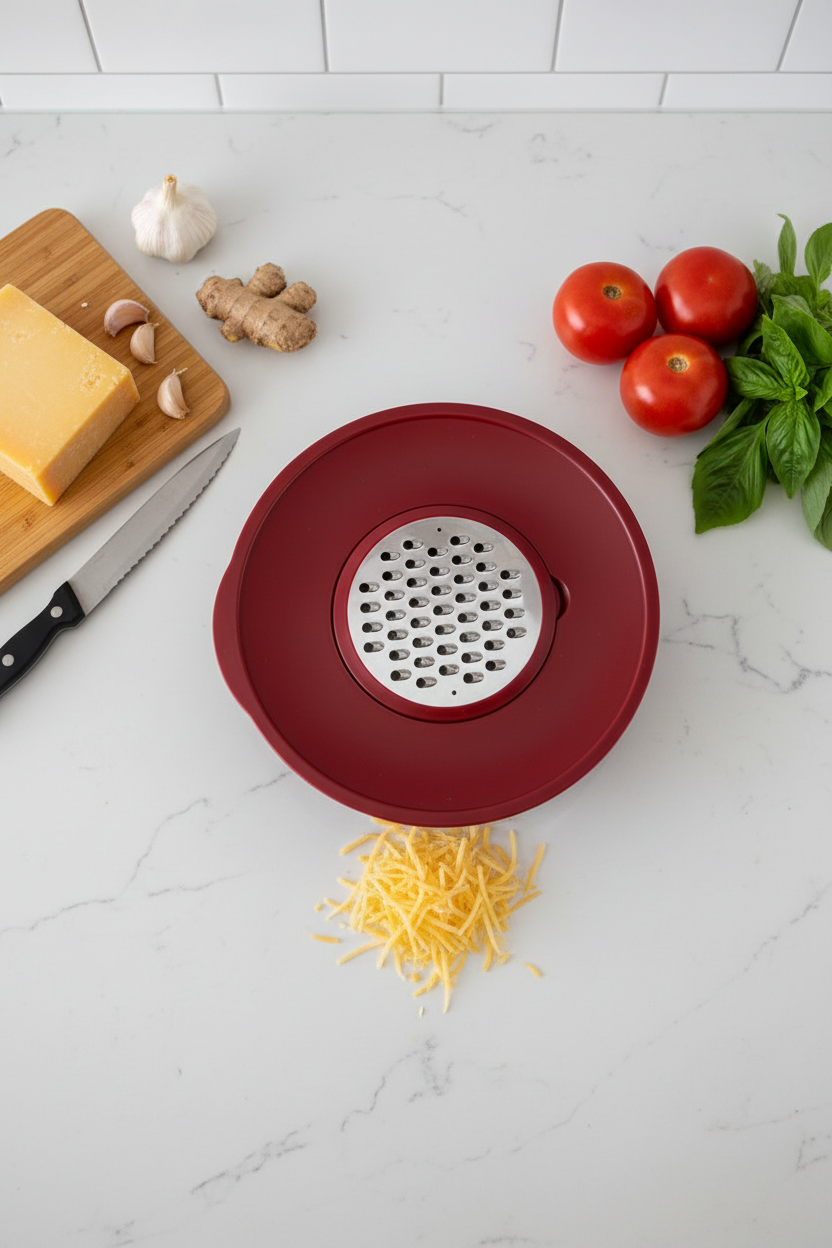 Nostalji -  Karıştırma Kabı Bordo 24 cm