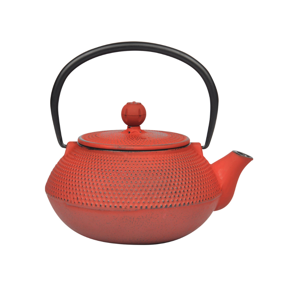 Linden - Sümbül Döküm Demlik 750 ml Kırmızı