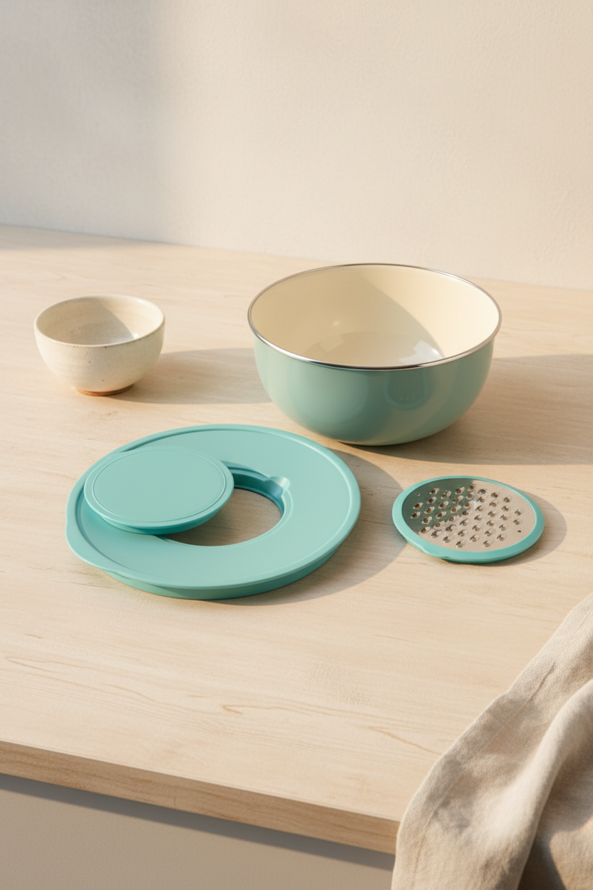 Nostalji -  Karıştırma Kabı Açık Yeşil 24 cm