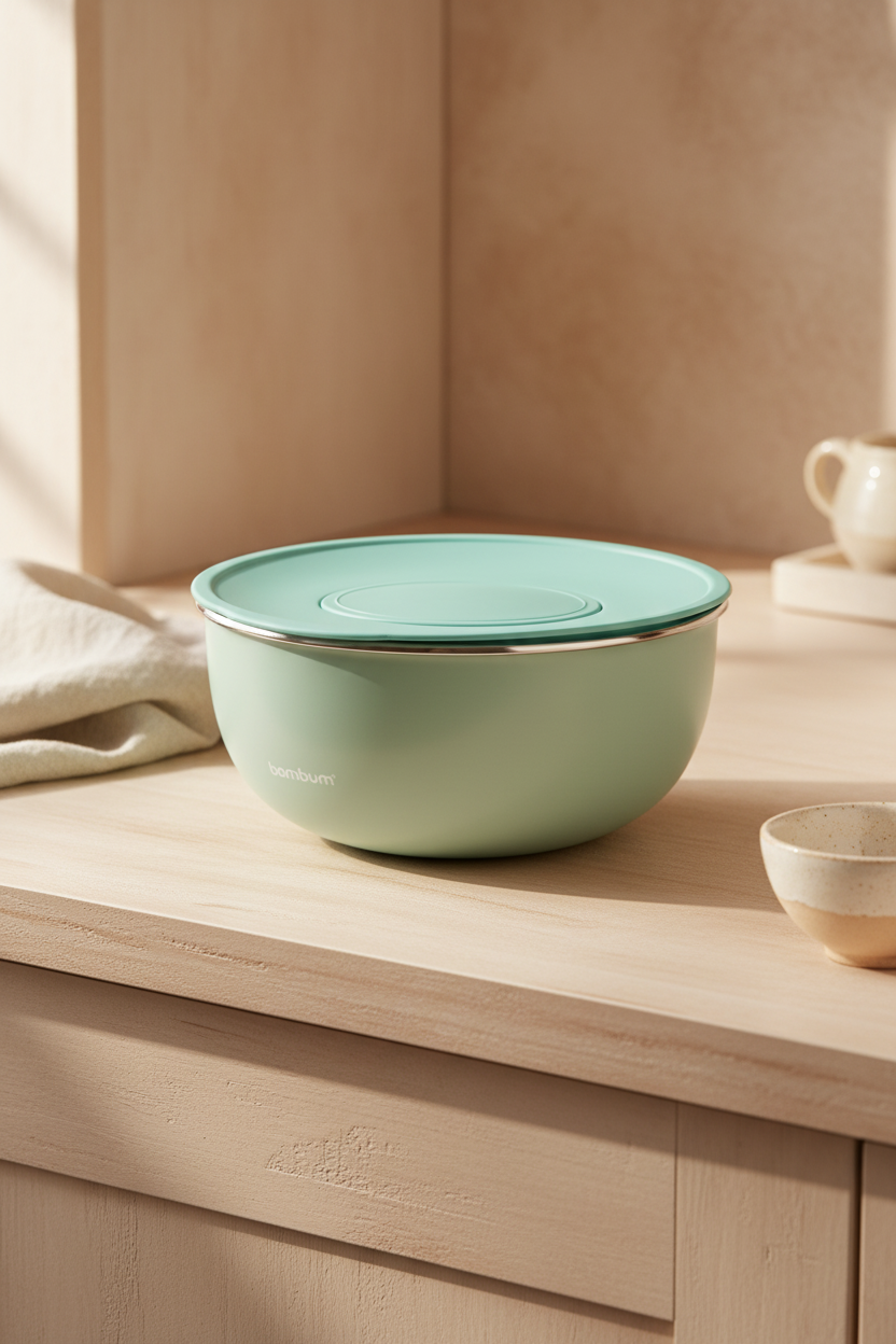 Nostalji -  Karıştırma Kabı Açık Yeşil 24 cm