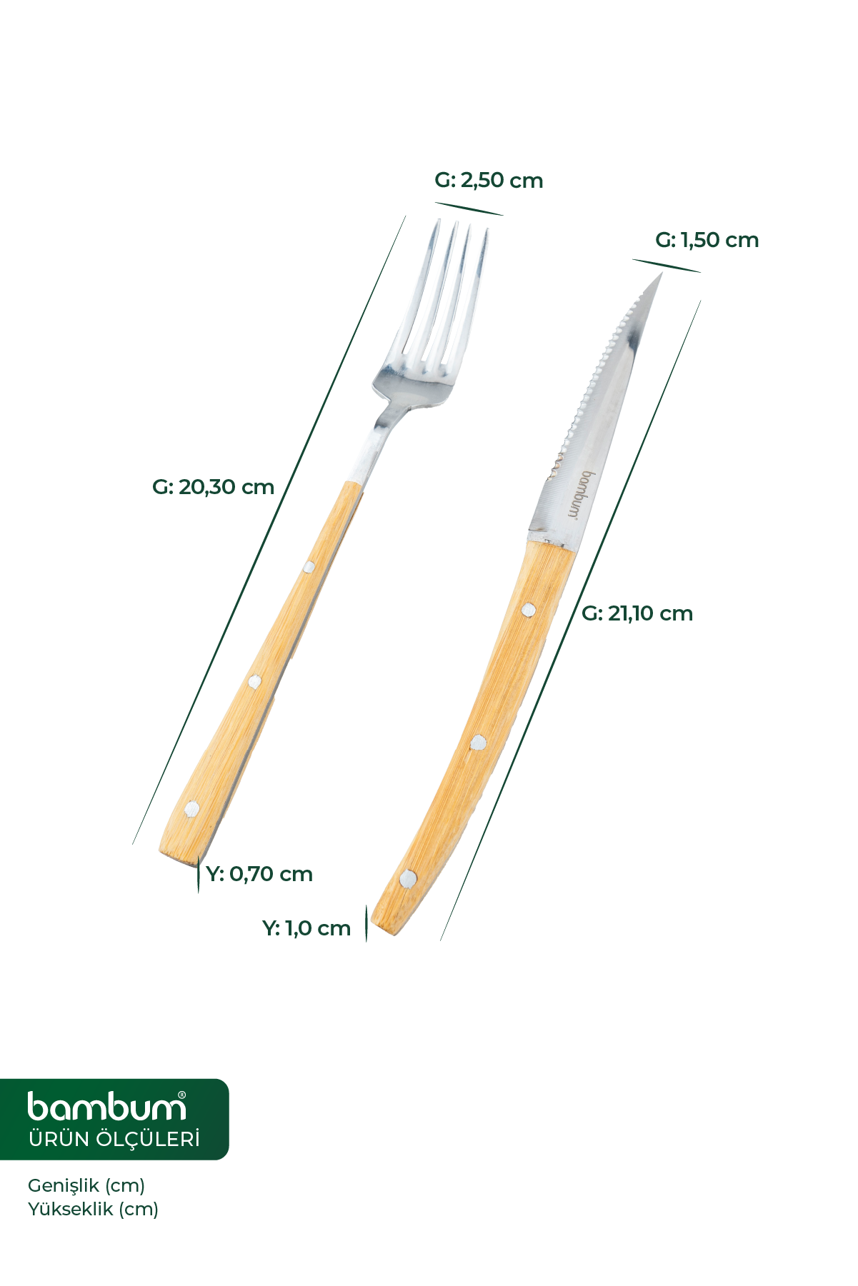 Spartan - Steak Çatal Bıçak Seti