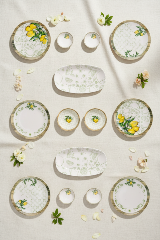 Moderna - 14 Parça Kahvaltı Takımı Limon