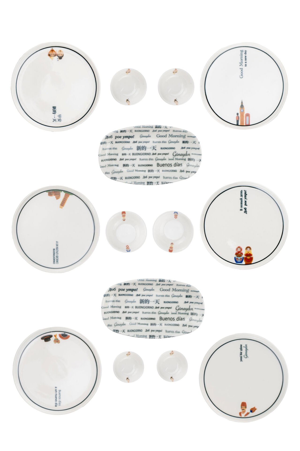 Moderna - 14 Parça Kahvaltı Takımı Morning