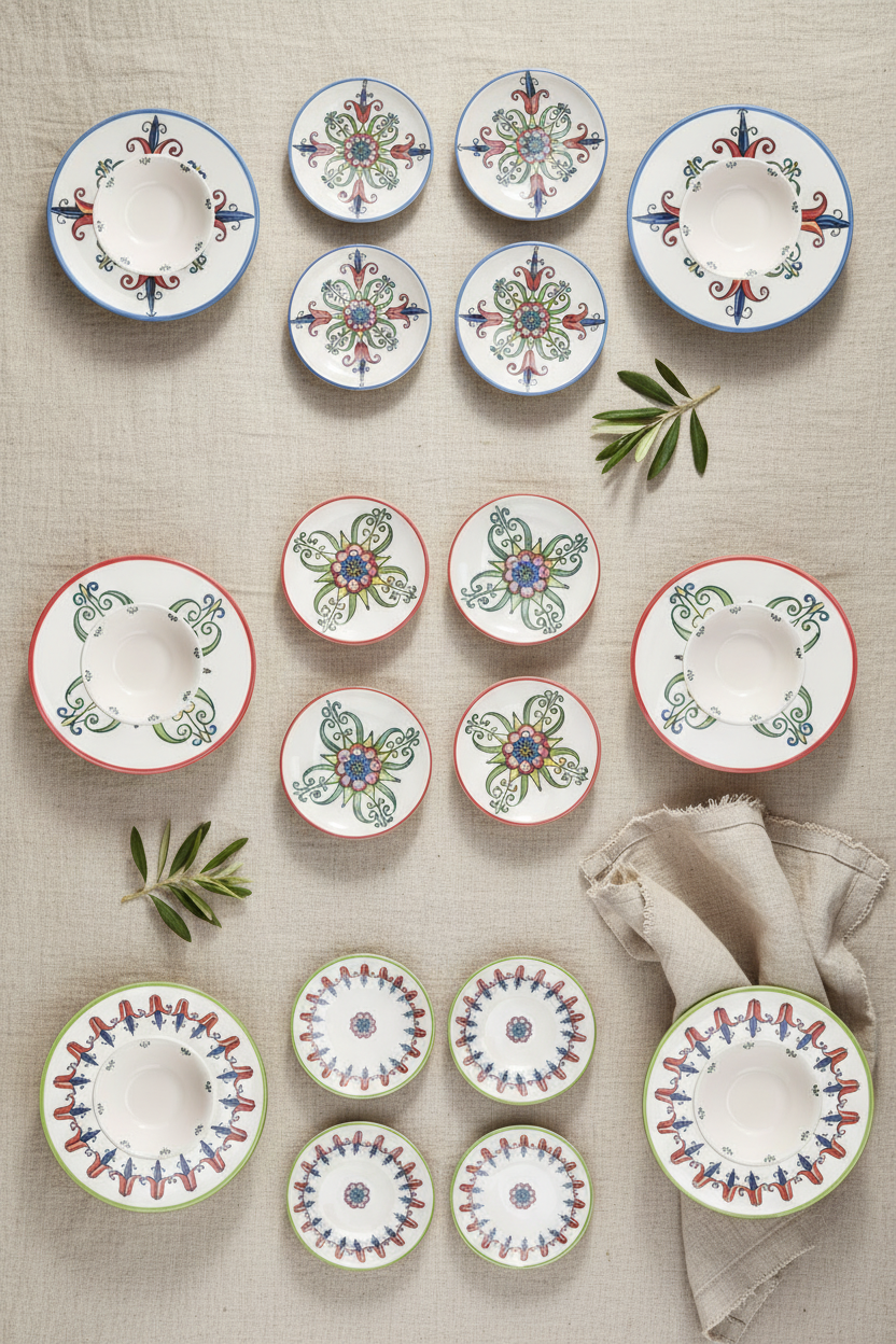 Moderna - 24 Parça Yemek Takımı Tulip