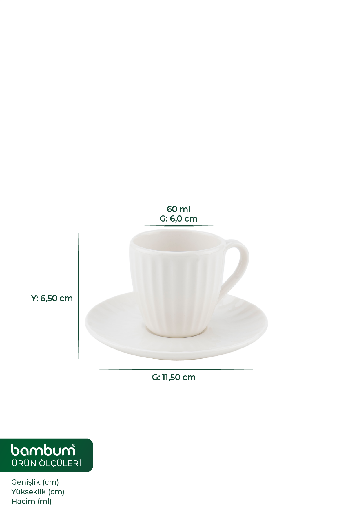 Karizma - 6 Kişilik Kahve Fincan Takımı