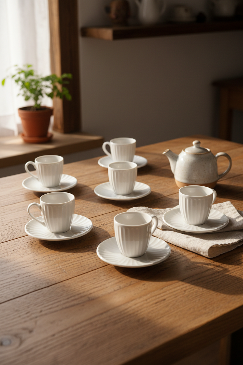 Karizma - 6 Kişilik Kahve Fincan Takımı