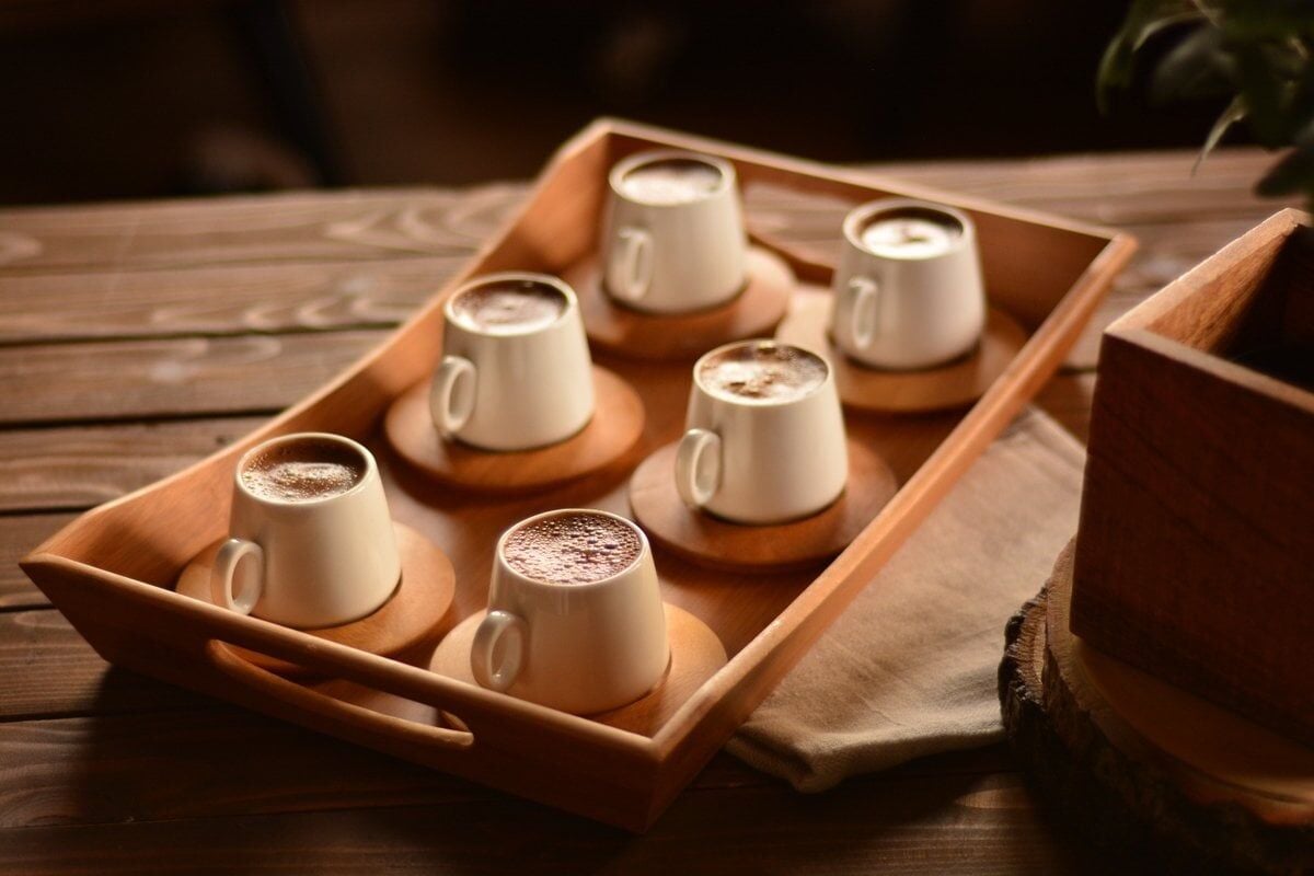 Ottoman - 6 Kişilik Kahve Fincan Takımı Sade