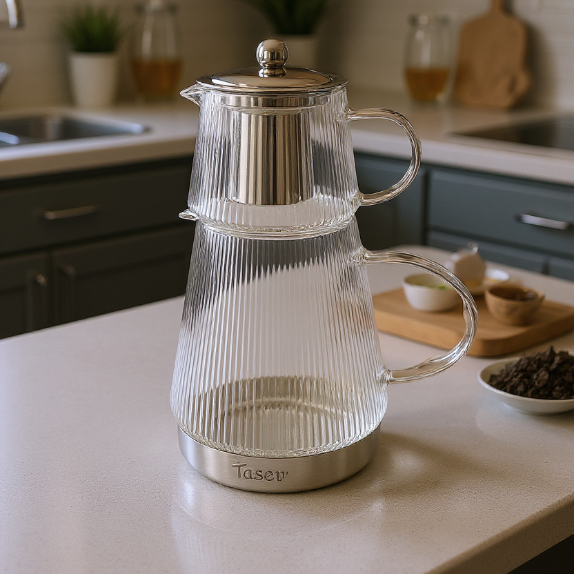 Armor - Çelik Indüksiyon Tabanlı Cam Çaydanlık