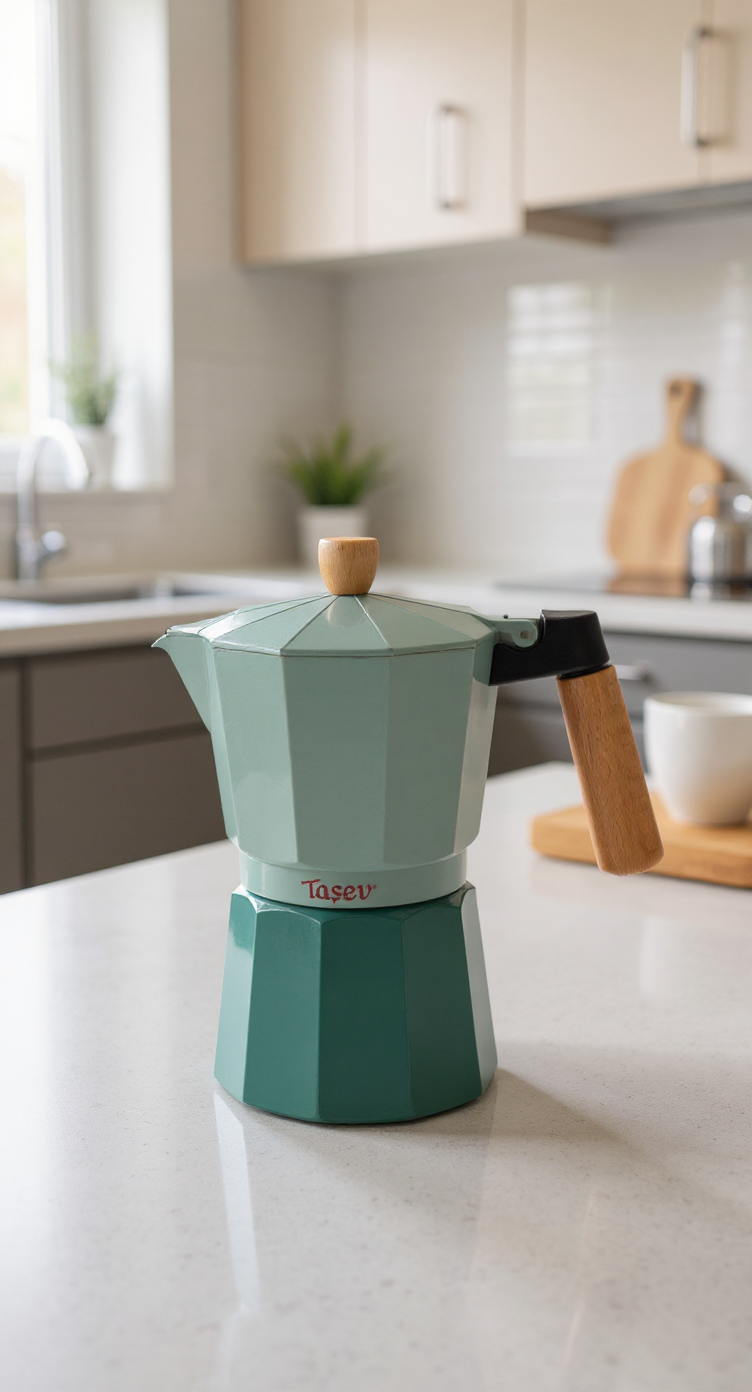 Garen - Moka Pot 9 Fincan Su Yeşili