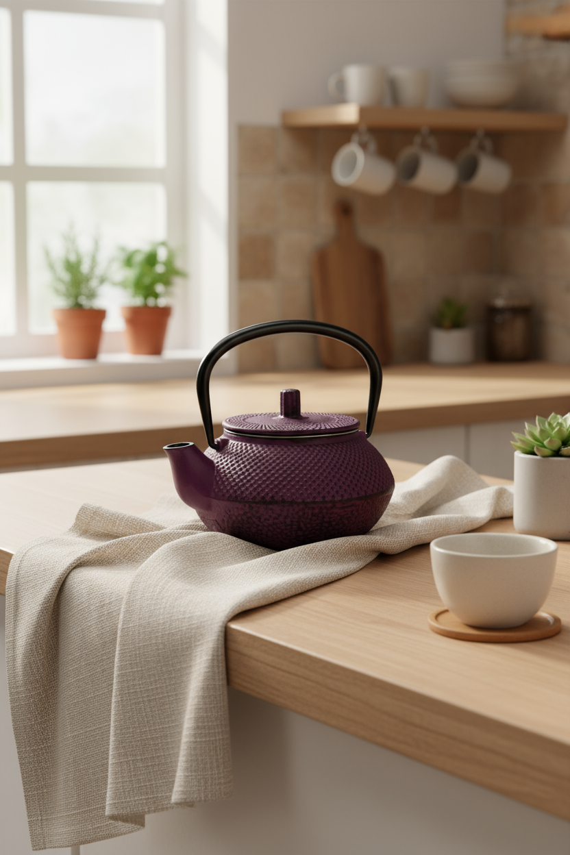 Linden - Sümbül Döküm Demlik 300 ml Mor