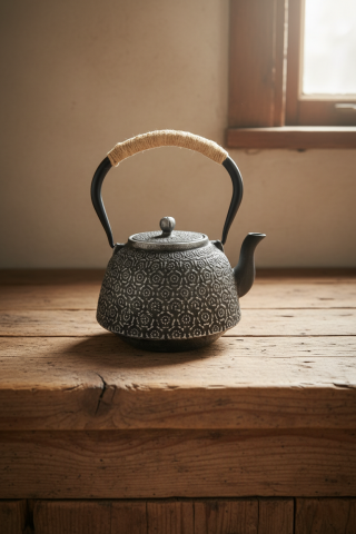 Armanno - Sümbül Döküm Demlik 1200 ml Gri